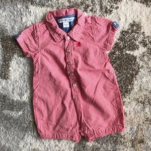 Tommy Hilfiger 0-3 summer red romper